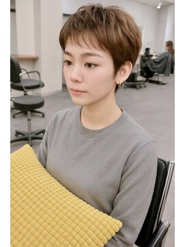 オウル(Owll) 【Owll】石田学史刈り上げショート20代30代40代オリーブカラー