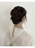 【Honoha】お呼ばれシニヨンヘア♪