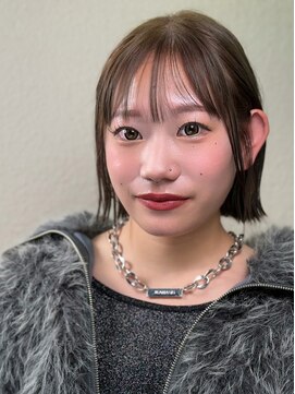 ヘアリゾート ディアリウム(Hair Resort DEARIUM) 切りっぱなしボブ+髪質改善メテオカラー