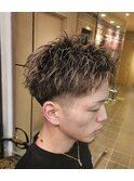 メッシュ刈り上げショート