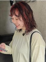 パークレーン アイス イヴェン(park lane ICI yeven)&nbsp;ハイライト　ボルドーピンクインナーカラー/akari