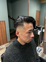スタンドバーバー 柏(STAND BARBER)&nbsp;MEN’S HAIR/サーフカール/刈り上げセンターパート/柏