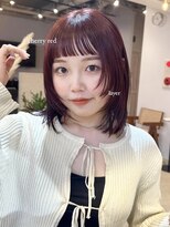 ディッセンバー 渋谷(December)&nbsp;レッドブラウン/ブリーチなし/髪質改善/顔まわりレイヤーカット