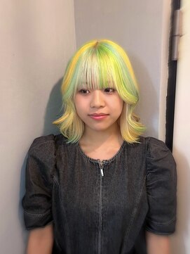 ヘアー アレス(hair ales) 春におすすめ♪イエロカラー/デザインカラー