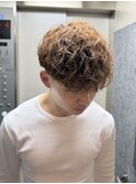 【海外風バロックパーマ】ブラウンカラー/京都メンズパーマ