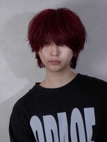 スウェル(SWELL)&nbsp;垢抜けたいメンズに◎深みレッド×ラウンドマッシュ