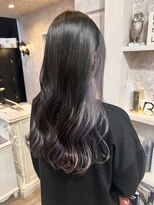 キャアリー(Caary)&nbsp;福山美容室インナーカラーブリーチラベンダー髪質改善20代30代