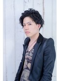 #メンズ2ブロックスパイラルパーマ【水道橋Homehair2nd】