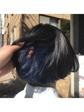 イル(iLu.) インナーカラーネイビーブルー