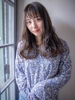 ソワン ド ブランシュ ライフ 八戸ノ里店(Soin de Blanche LIFE) ゆる巻きロングヘアスタイル×ブラウンベージュカラー◎30代40代
