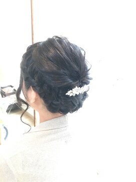 ロカット サロン(Roquat Salon) 編み込みアップアレンジ　【ヘアアレンジ　立川/立川南/八王子】