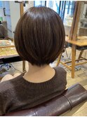 ショートボブ 大人ボブ 伸ばしかけ 小顔 向ケ丘遊園 簡単 前髪