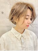 Aラインボブ/マロンベージュ/ニュアンスマッシュ[東銀座/銀座]