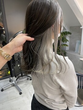 ロンド 表参道店(Lond) 【Lond表参道倉崎涼】インナーカラー＊くすみブルー＊テラコッタ