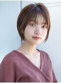 前髪あり大人ショートボブ20代30代40代【AIN.表参道】川原大地