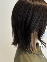 ヘアーサロン フーガ 春日部店(HAIR SALON fuuga)&nbsp;切りっぱなしインナーカラー
