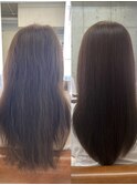 髪質改善ストレートでまとまりのある髪に　担当　倉島