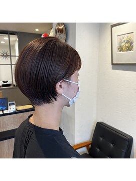 アルマヘアー(Alma hair by murasaki) ◎オレンジブラウンの丸みショート◎