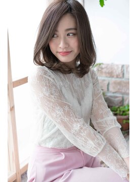 レイ(ray.) ☆くびレイヤーエモージュデザインカラーシルキーベージュミディ