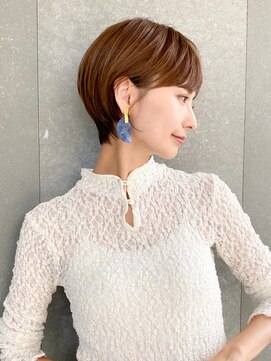 ロンド レグリーズ 立川(Lond leglise) ショート×顔周り×前髪×シルキーベージュ×グレージュカラー