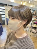 インナーカラー ×マッシュショート