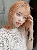 オシャレ感◎気分が上がるペールカラーのシャーベットオレンジ☆