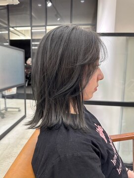 ネモネ バイ ミリー 梅田茶屋町(nemone by milly) 美髪くびれレイヤーブルーグレージュグレージュカラー【梅田】