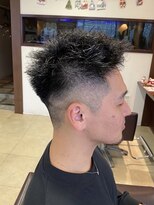 アルバ ヘアリゾート(ALBA)&nbsp;【ALBA齊藤渉】フェードカット×ツイストパーマ