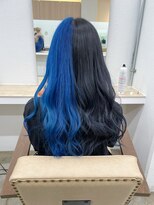 ニュート(Neut )&nbsp;ツートーンカラーブルー/ブラック/ハーフカラー/ケアブリーチ