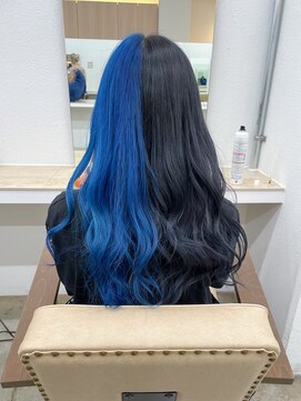 ニュート(Neut ) ツートーンカラーブルー/ブラック/ハーフカラー/ケアブリーチ