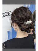 ゆったり崩しシニヨン☆