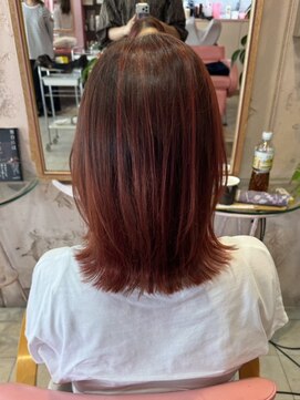 美髪ケア＊髪質改善カラー＊ピンクブラウン＊美髪ケア【Pink】