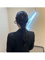 サロンドミルク 溝の口店(salon de MiLK) 編みおろしヘアアレンジ