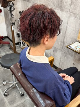 アムレヘアー(amule hair) 【amule hair】深瀬風赤髪ツイスパ/20代/30代/40代/会社員/学生
