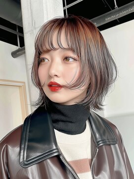 レヴ 草加店(LEV.) 外はねボブイメチェンワイドバング