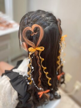ヘアセットサロン ミント(Hair set salon MINT) ハートハーフツインテール