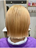切りっぱなしボブ×抜きっぱなしブロンド