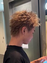 アンサー 渋谷(ANSWER)&nbsp;スパイキーショートツイストスパイラルパーマ短髪ツーブロック