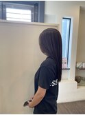 ☆アッシュ系カラーにロングストレート☆