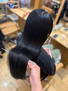アロマ ヘアー ルーム 新宿3号店(AROMA hair room) プレミアムブラックストレート/髪質改善ロング/美髪ケア