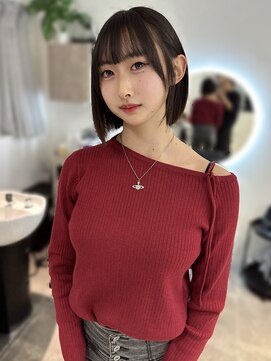 ホープ(hope) あご下2cm ぱつっとボブ 髪質改善ストレート 梅田