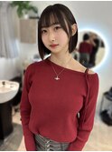あご下2cm ぱつっとボブ 髪質改善ストレート 梅田