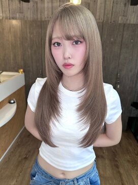 スカイ(SKY) 透明感カラー/髪質改善/縮毛矯正/韓国風レイヤーカット