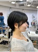 骨格補正の丸みショート×サイドバングで360美シルエット♪