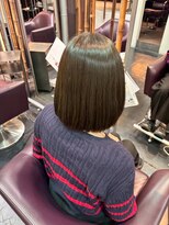 サラジュ 西宮北口店(SARAJU) 艶ボブ×ナチュラルブラウン