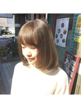 ピエスデシュブー(piece des cheveux) 黒染さんオススメ☆トリートメントたっぷりカラーで艶ベージュ