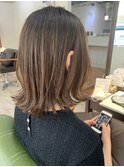 【アフロート添田】バッサリウルフミディアムオリーブカラー