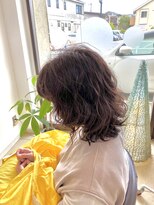 ヘアアーク(HAIR arc)&nbsp;カカオブラウンのウェーブヘア【津田沼】【奏の杜】