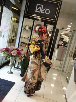 サロンドエイコ(EIKO)の写真/【卒業式のご予約承り中☆】認定免許取得のstylist在籍☆人生に1度の晴れ姿に―。素敵に輝ける自分に…♪