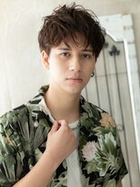 理容ハンサム 戸田公園店&nbsp;くせ毛風あざとカッコイイ☆オリーブベージュマッシュスタイルA